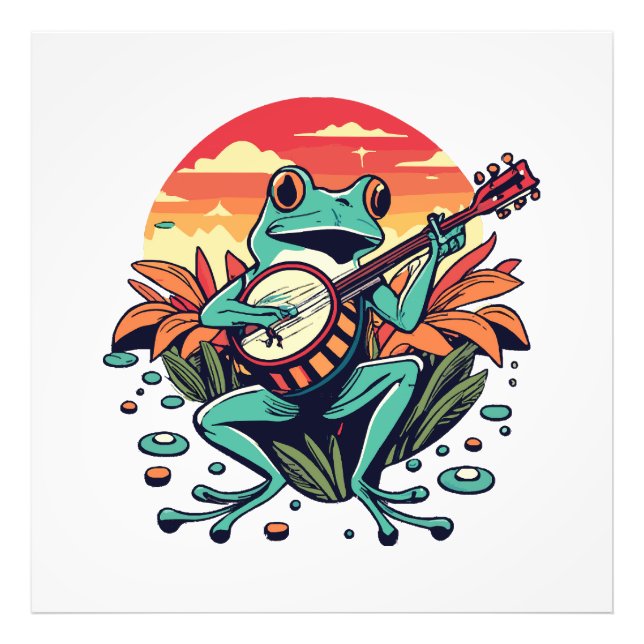Banjo Groda Fototryck (Framsidan)