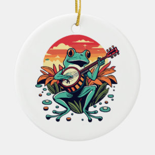 Banjo Groda Julgransprydnad Keramik