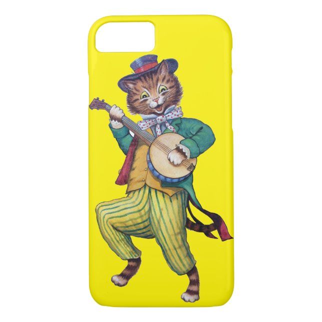 Banjo (Guitar) Player Cat, Louis Wain Case-Mate iPhone Skal (Baksida)