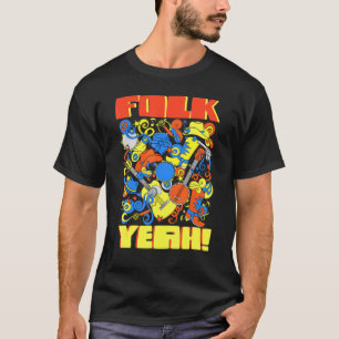 Banjo Guitar Player Folk Ja T Shirt