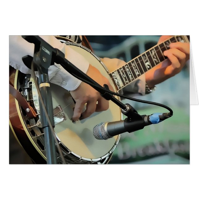 BANJO HÄLSNINGSKORT (Framsidan Horizontal)