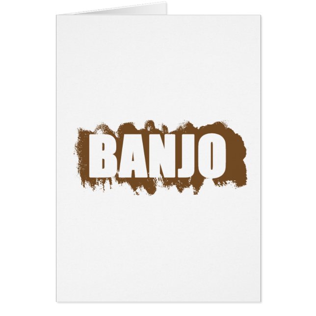 Banjo Hälsningskort (Framsidan)