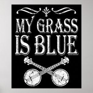 Banjo Heartslag Bluegräs Gift Land Music Banjo Poster