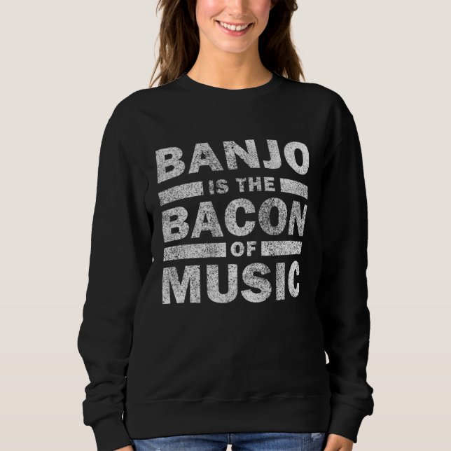 Banjo Is The Bacon Of Music   Musican Banjo T Shirt (Framsida)