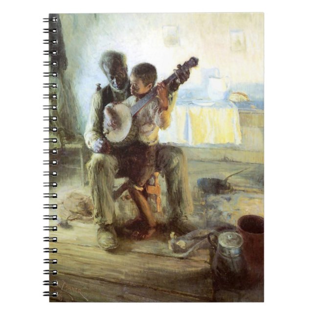 Banjo Lesson av Henry Ossawa Tanner Anteckningsbok (Framsidan)