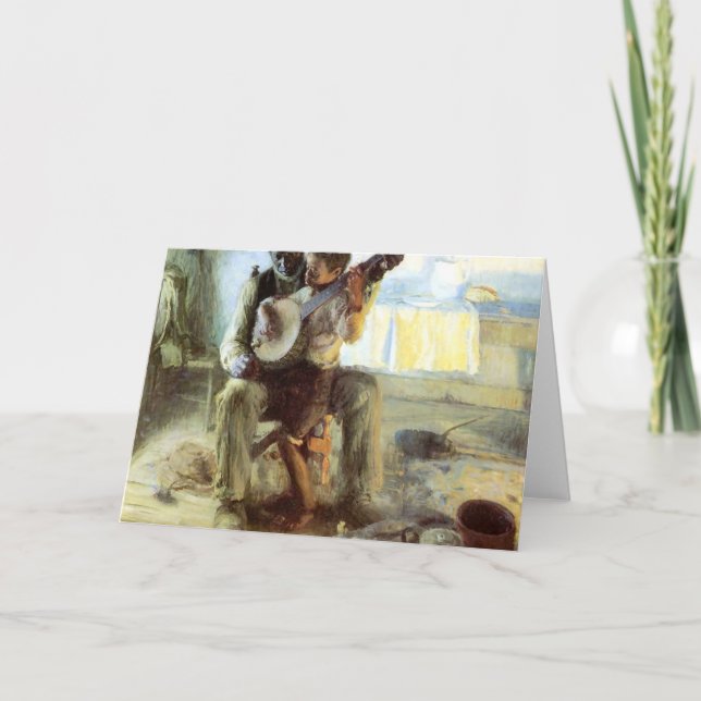 Banjo Lesson av Henry Ossawa Tanner Kort (Framsida)