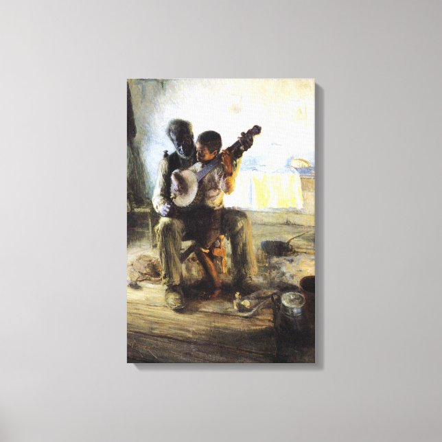 Banjo Lesson Canvastryck (Framsida)