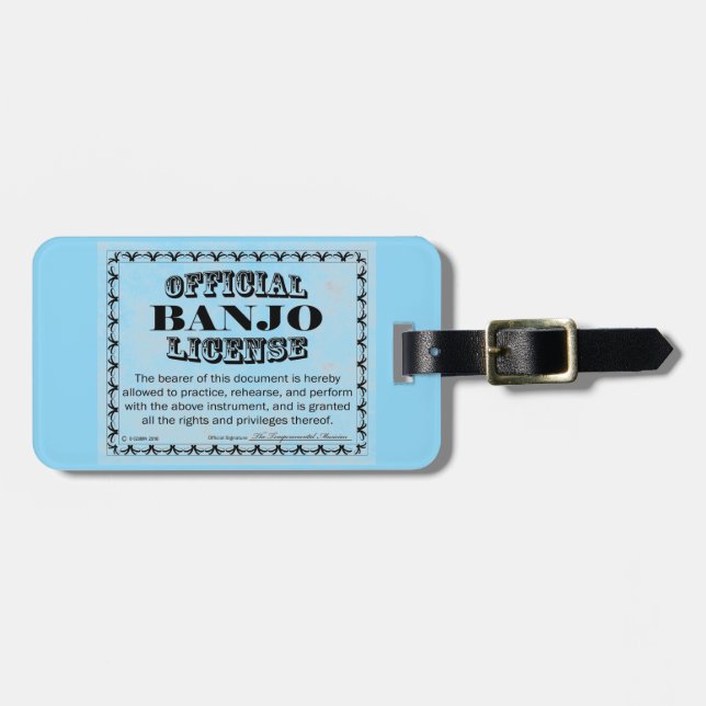 Banjo License Bagagebricka (Horisontell Framsida)