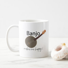 Banjo Makes Me Lycklig Kaffemugg