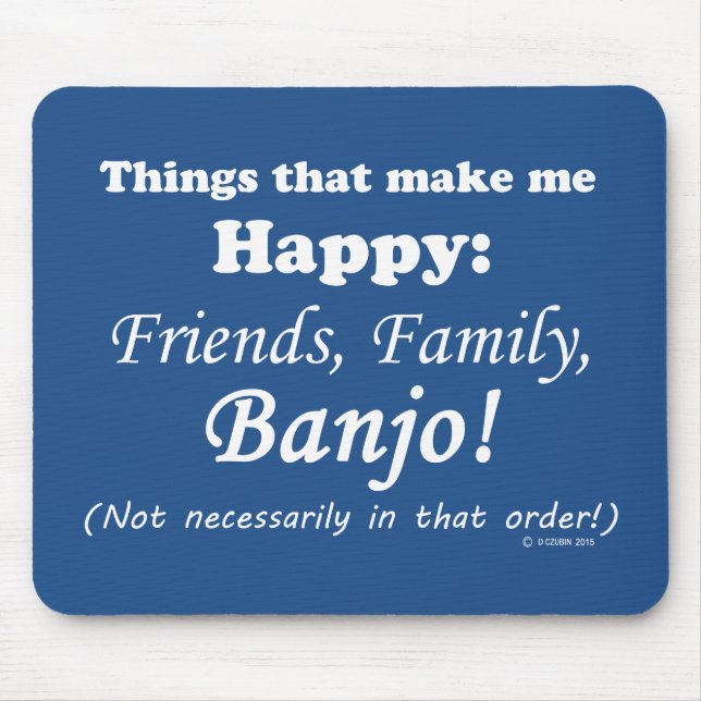 Banjo Makes Me Lycklig Musmatta (Framsidan)