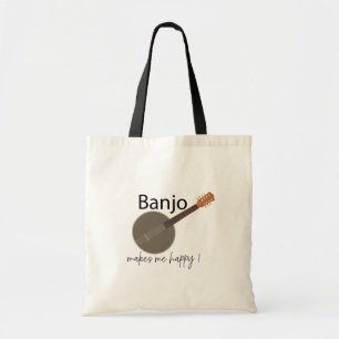 Banjo Makes Me Lycklig Tygkasse