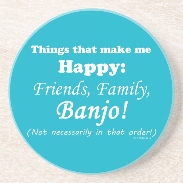 Banjo Makes Me Lycklig Underlägg (Framsidan)