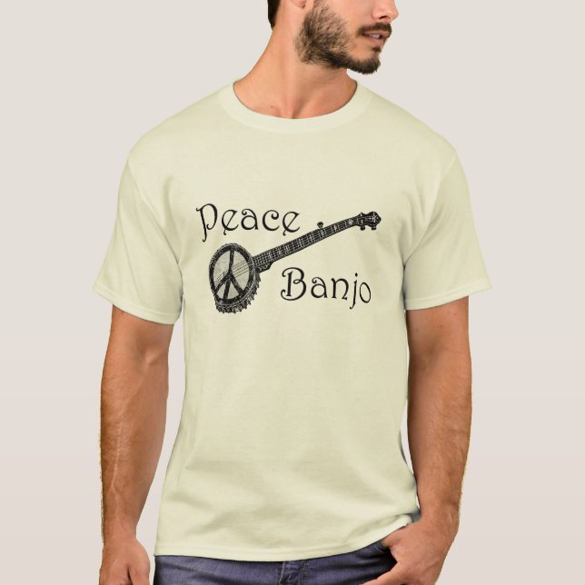Banjo med fredsteckenet tee (Framsida)