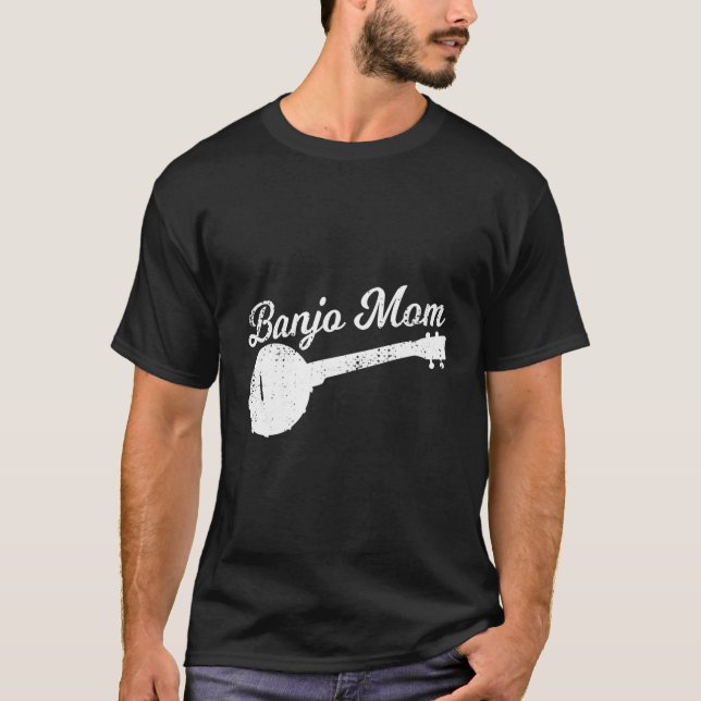 Banjo Mor Banjo Instructor Folk Music T Shirt (Framsida)