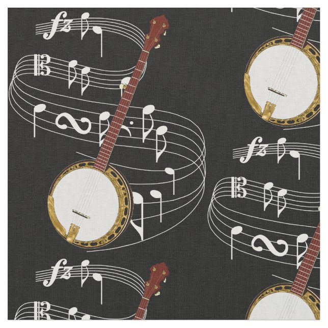 Banjo - mörkt tyg (Närbild)