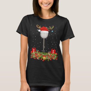 Banjo Music Älskare Julafton Gift Santa Hat Banjo T Shirt