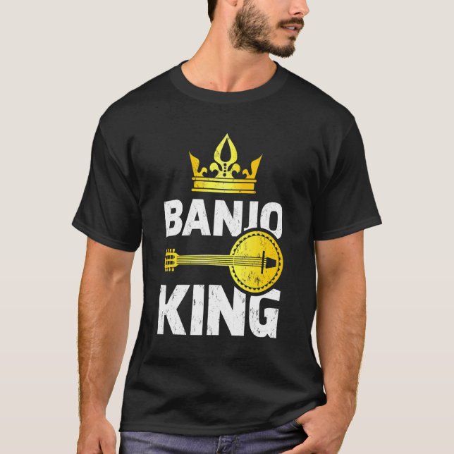 Banjo Music Banjo Kung T Shirt (Framsida)