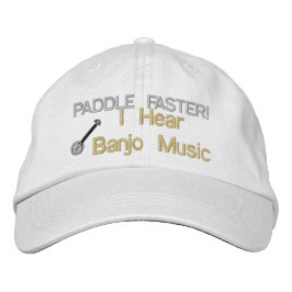Banjo Music Embroized Hat Broderad Keps
