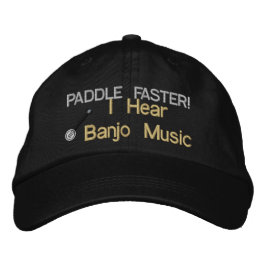 Banjo Music Embroized Hat Broderad Keps