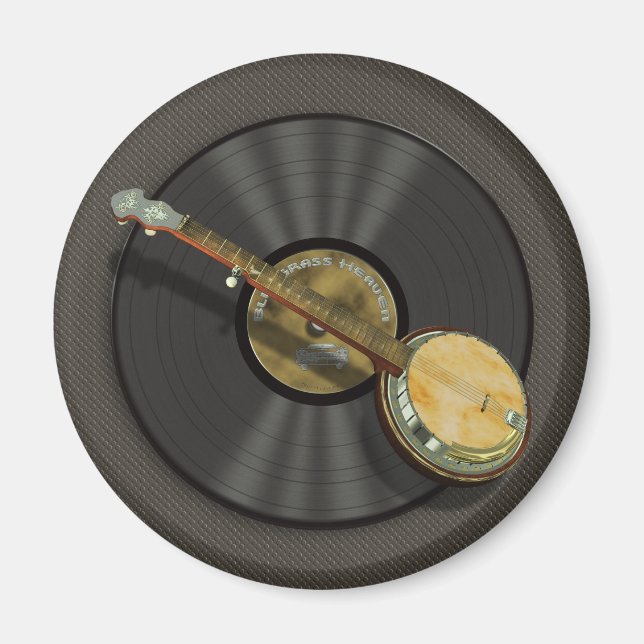 Banjo Music Fridge Magnets Magnet (Framsidan)