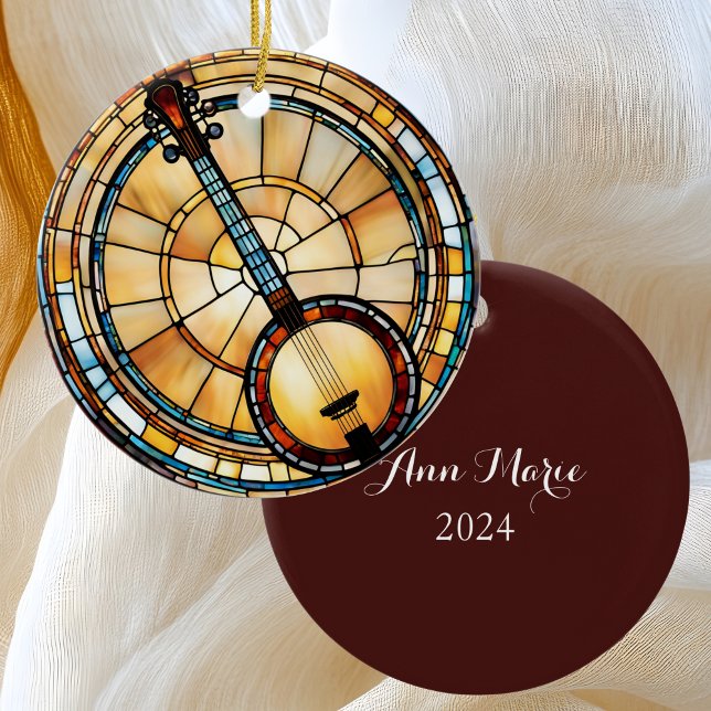 Banjo Music Julgransprydnad Keramik (Skapare uppladdad)