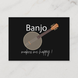 Banjo Musician Teacher Visitkort