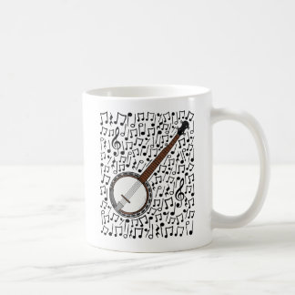 Banjo Musik noter, banjoistisk folkmusiker Kaffemugg