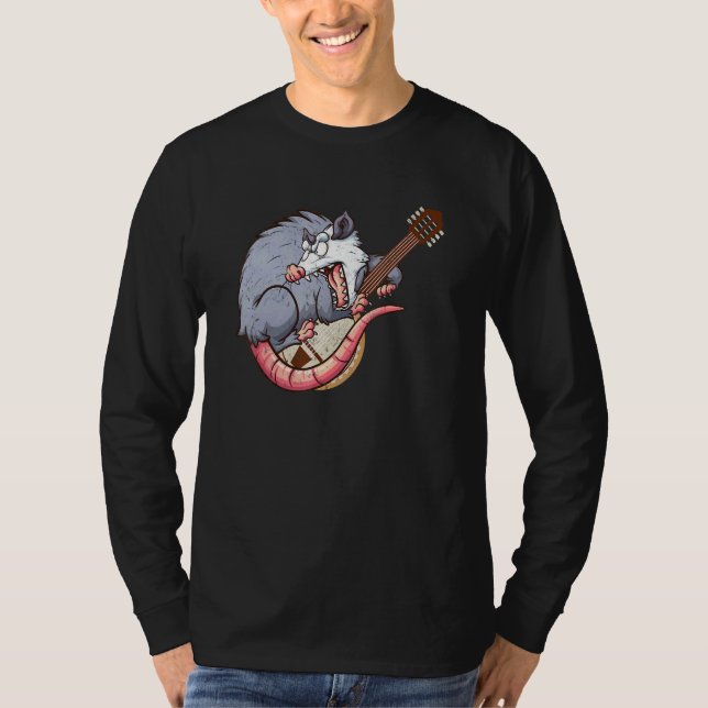 Banjo Opossum Opossum Plutay Banjo T Shirt (Framsida)