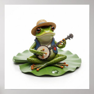Banjo-Pay Frog Poster