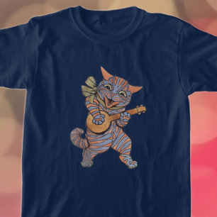 Banjo Play Cat T Shirt