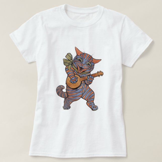 Banjo Play Cat T-shirt (Design framsida)