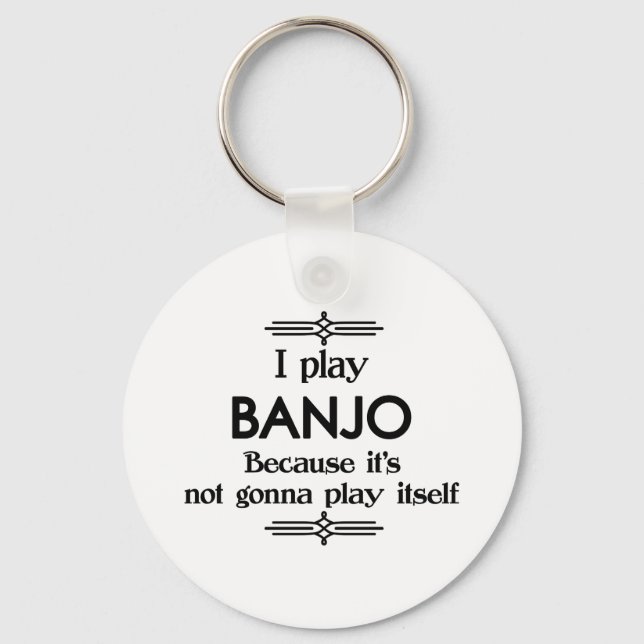 Banjo - Play Itself Funny Deco Music Nyckelring (Framsida)