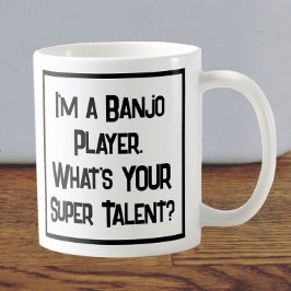 Banjo Player Toppen Talent. Kaffe Mugg