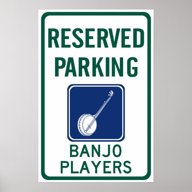 Banjo Players Parking Poster (Framsidan)
