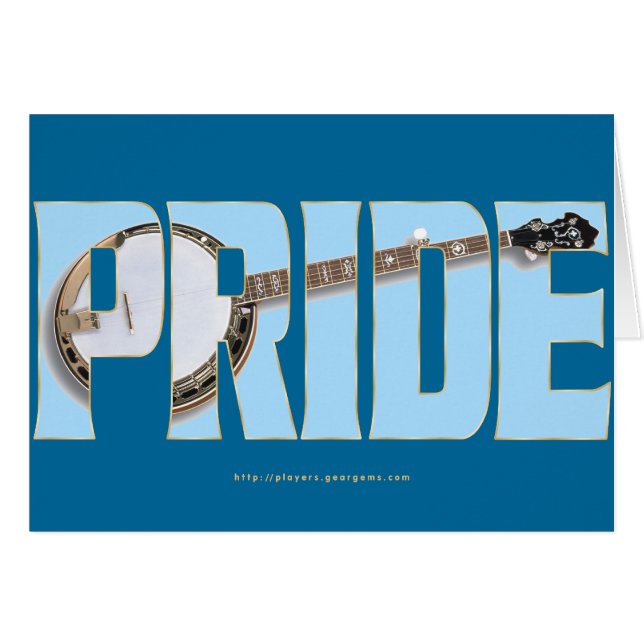 Banjo Pride Hälsningskort (Framsidan Horizontal)