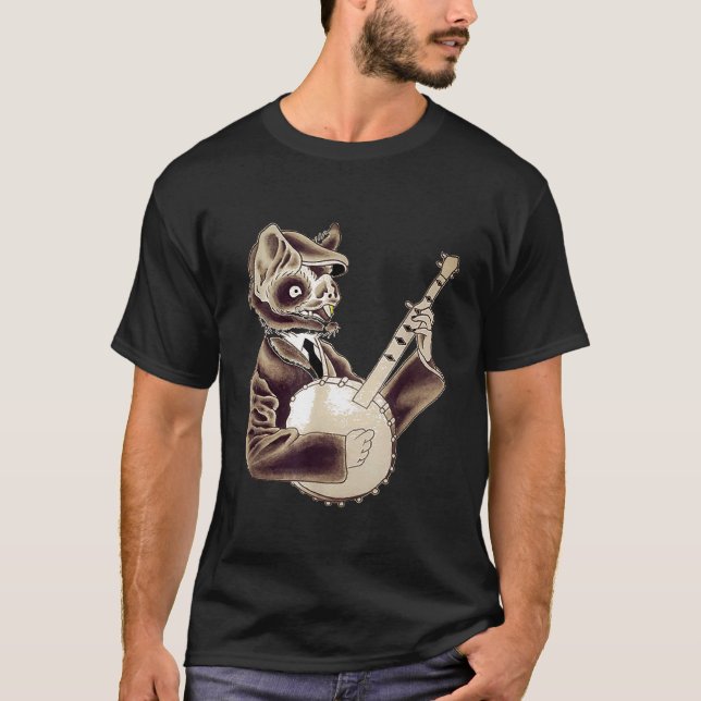 Banjo Racoon T Shirt (Framsida)