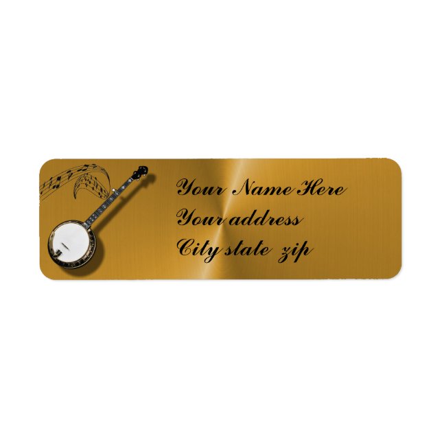 BANJO- RETURADRESS ETIKETT (Framsidan)