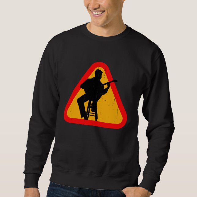 Banjo Silhouette Lång Ärmad Tröja (Framsida)