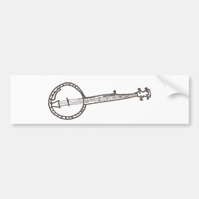 Banjo Sketch Klistermärke (Framsidan)