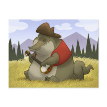 Banjo-Strummin' alligatorvykort