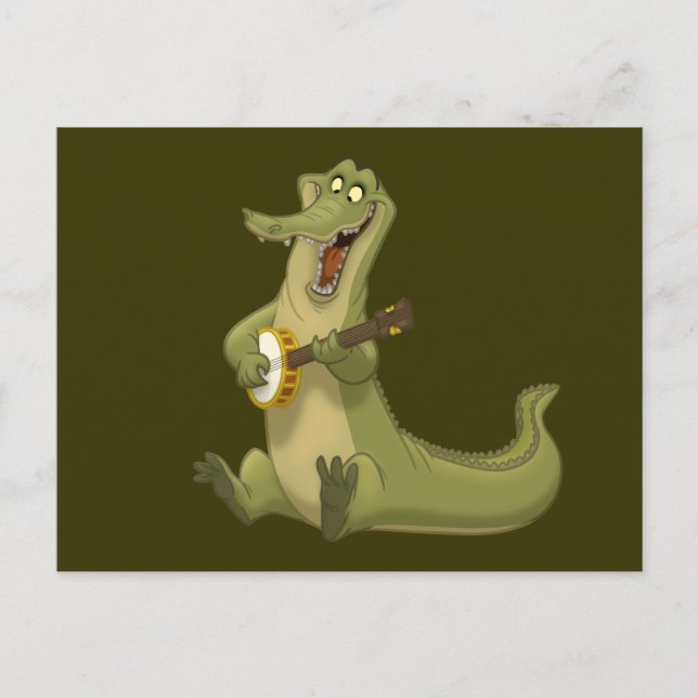 Banjo-Strummin' Gator Postcards Vykort (Framsida)