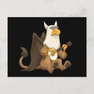 Banjo Strummin' Griffin Postkort Vykort