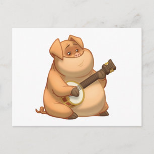 Banjo-Strummin' Gris vykort