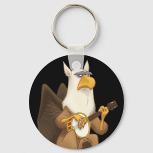 Banjo Strummin Gryphon Keychain Nyckelring