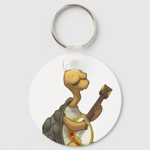 Banjo-Strummin" Tortoise Keychain Nyckelring