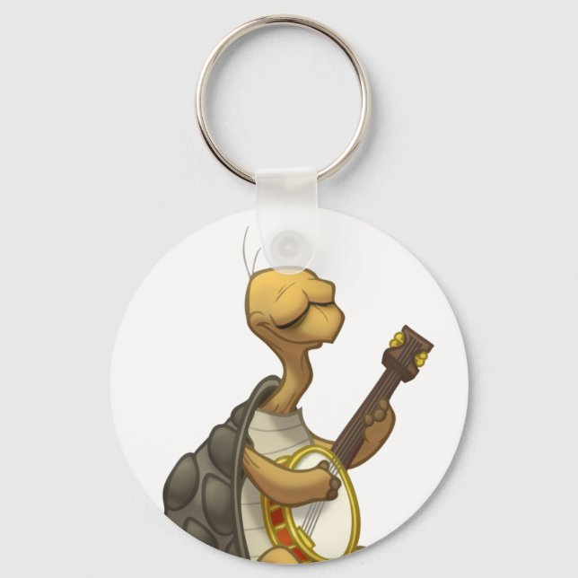 Banjo-Strummin" Tortoise Keychain Nyckelring (Framsida)