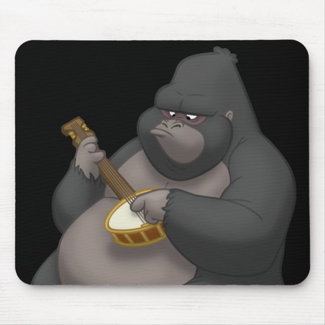 Banjo-Strummin'gorilla Mousepad Musmatta (Framsidan)