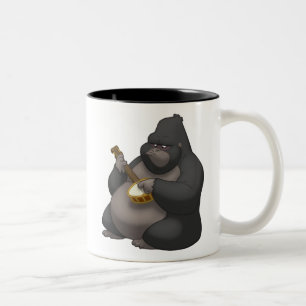 Banjo-Strummin'gorillamugg Två-Tonad Mugg