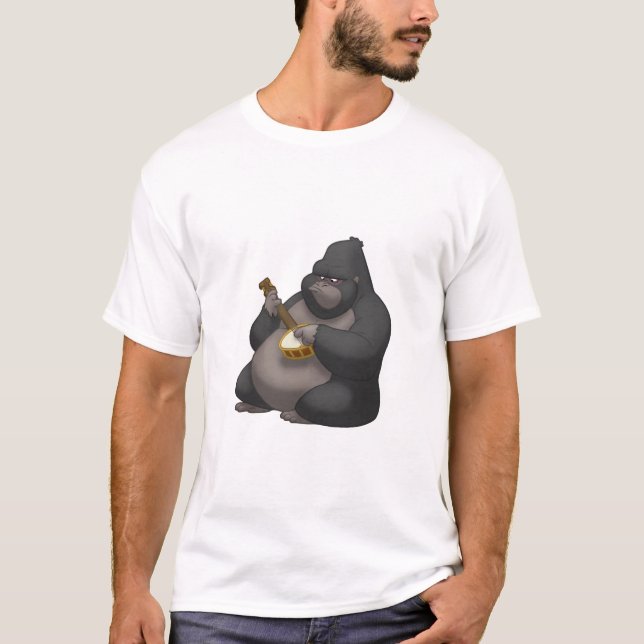 Banjo-Strummin'gorillaskjorta T Shirt (Framsida)
