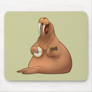 Banjo-Strummin'valross Mousepad Musmatta